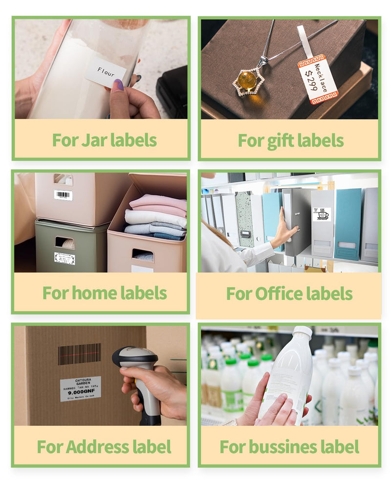 3 Roll Thermal Labels Compatible with Phomemo M110/M221/M220/M120/M200/M110S label pirnters,1.57"x1.18"(40mm*30mm),Multi-Purpose Labels for Barcode, logo,bussiness,Black on White,230 Labels/Roll 1.57"x1.18" Square