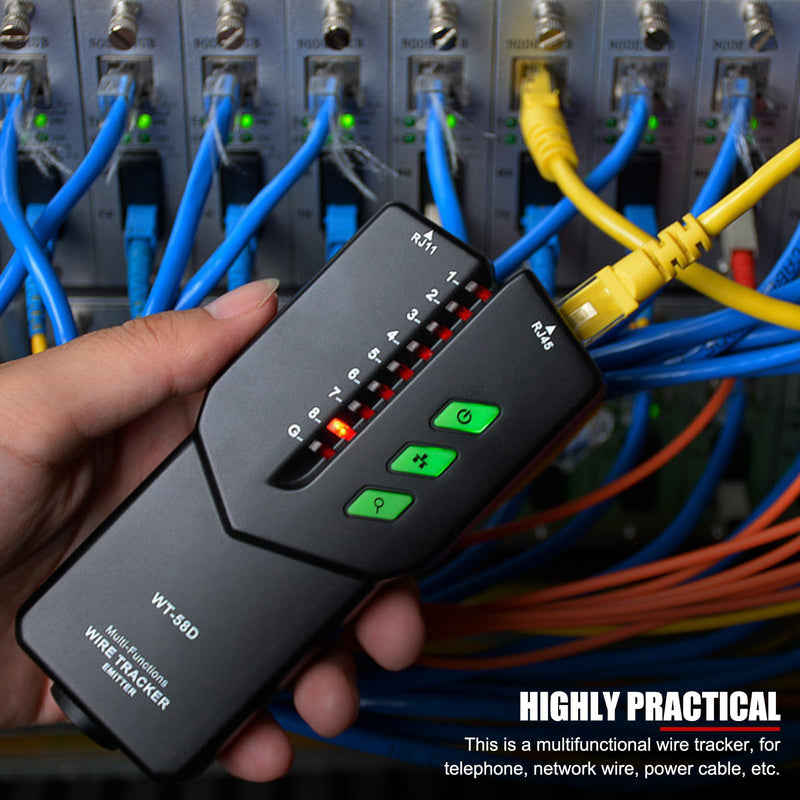 [Australia - AusPower] - EVTSCAN Handheld Wire Tracker, with Adjustable Sensitivity, Signal, NCV, Fault Detection, Continuity Testing, for Home Wall Electric Wire, Network Cable, Phone Line Tracing 