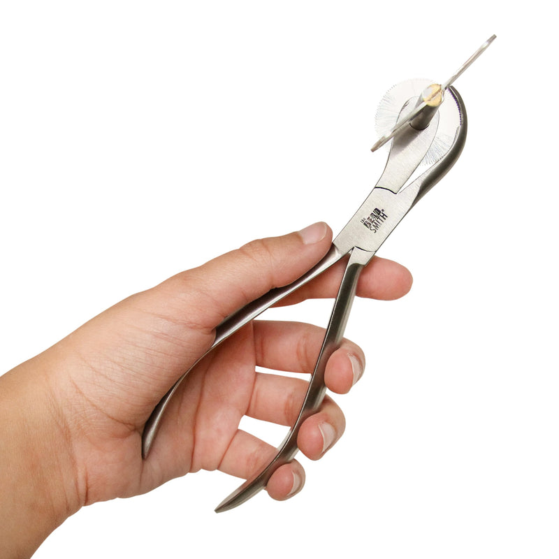 [Australia - AusPower] - The Beadsmith Ring Cutter Tool - Curved Handles with Thumb Screw and Finger Guard for Safety – w/ 2 Replacement Blades - for Jewelers, Emergency, Paramedics, EMS, EMT, Fire Rescue, Doctors Large Curved Handles 