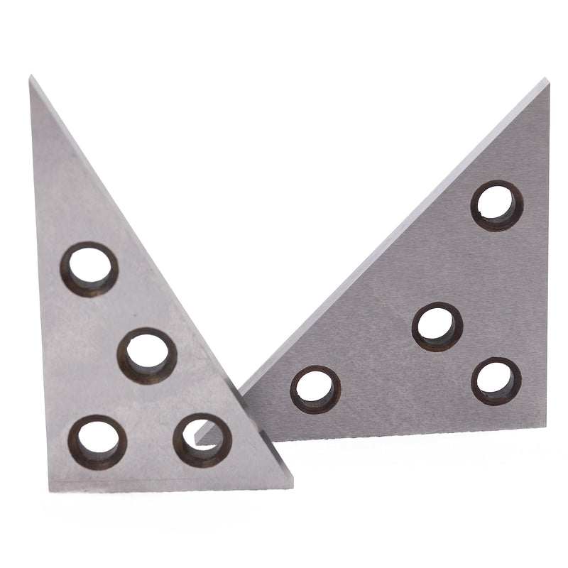 [Australia - AusPower] - HFS Solid 30-60 - 90 Angle and 45-45 - 90 Angle Plate Set Plates Steel 2pcs Set (Plastic Case) 
