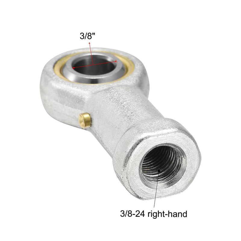 [Australia - AusPower] - uxcell PHSB6 Rod End Bearings 3/8-inch Bore Pre-Lubricated Bearings 3/8-24 Female Thread Right Hand 2pcs 3/8" 