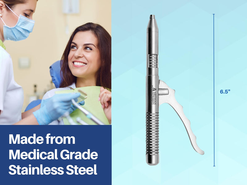 [Australia - AusPower] - Dental Automatic Crown Remover Bridge Remover with 10 Pieces/Spring Loaded Crown Remover with 8 Tips and Wrench by ARTMAN INSTRUMENTS 