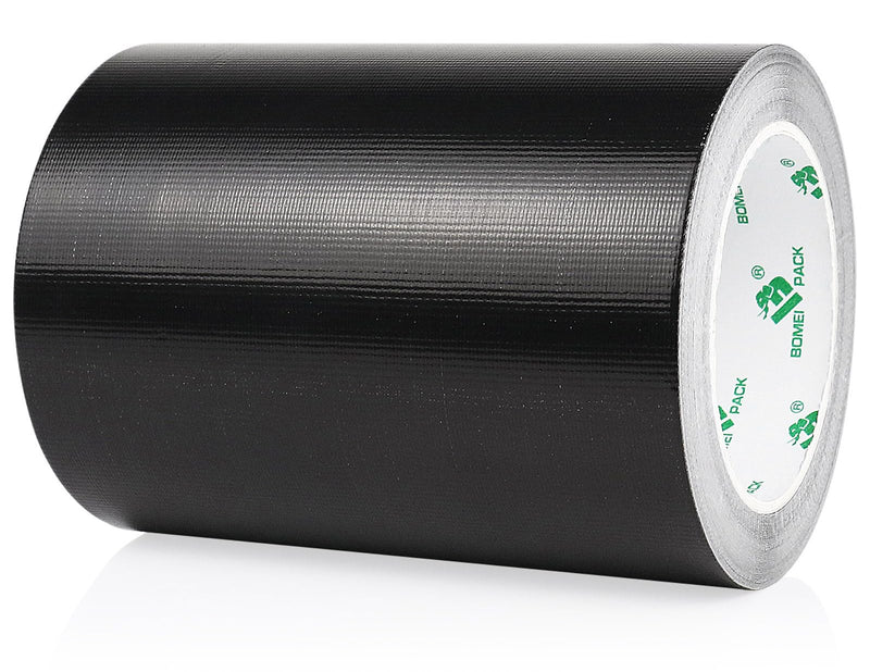 BOMEI PACK Adhesive Black Aluminum Foil Heat Shield Tape Barrier 6in x 66ft, Fiberglass Thermal Insulation Reflective Material High Temp Protection 1 Pack 6inch x 66ft