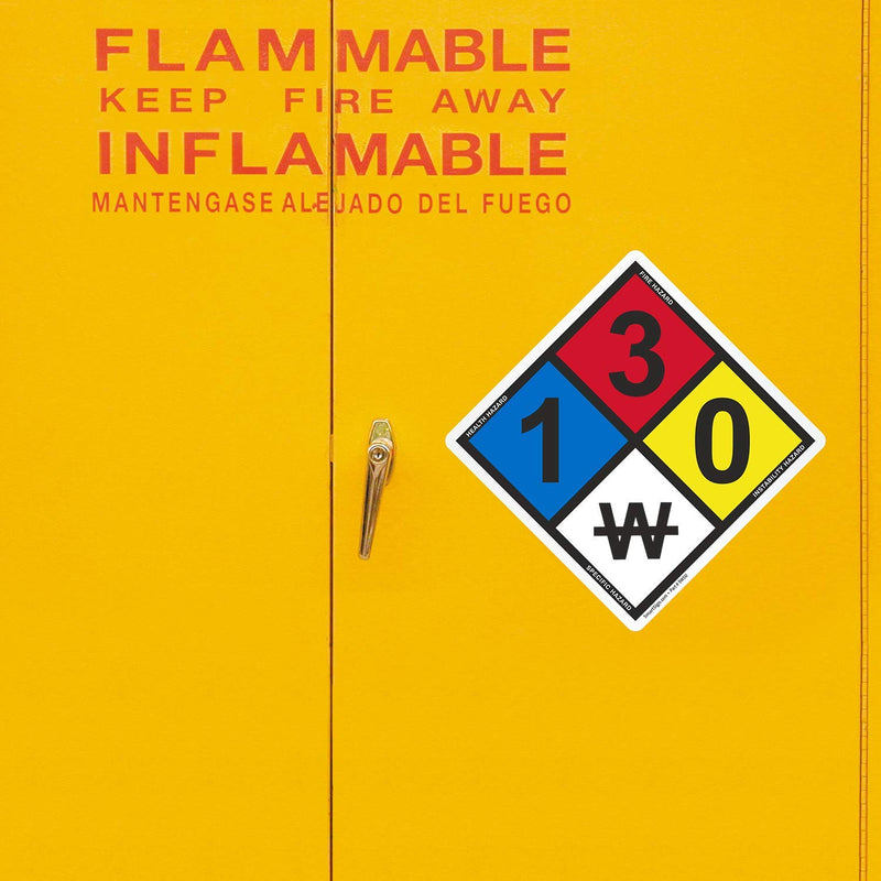 SmartSign NFPA 704 - Ratings (2,3,0) Label | 13.8" Tall (Tip-to-Tip) Diamond Laminated Vinyl, Pack of 5