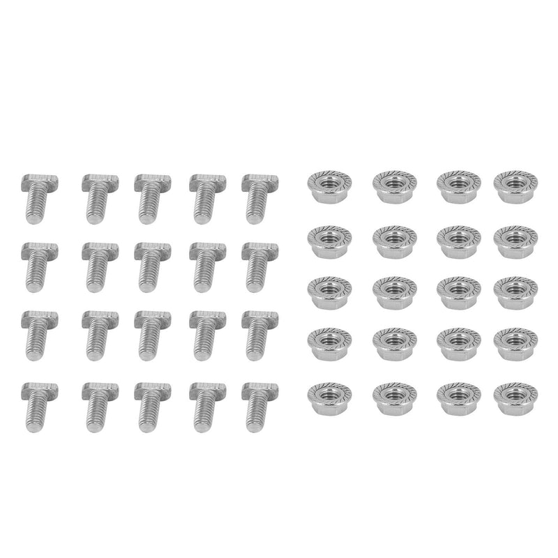 [Australia - AusPower] - Diydeg TV Mounting Hardware Kit, 304 Stainless Steel M6 Screws Bolts Nuts Kit Easy to Use for Hardware Greenhouse Supplies 