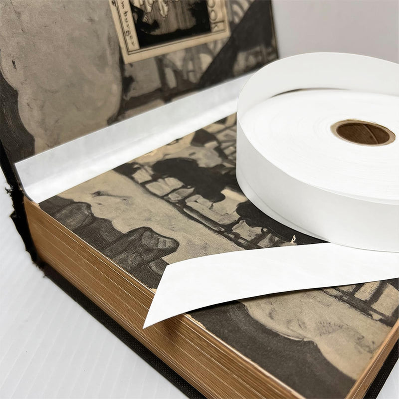 Lineco Pressure Sensitive Polyethylene Tyvek Tape, 1" x 150 ft, White, 1 Roll Average LIN-804-0150