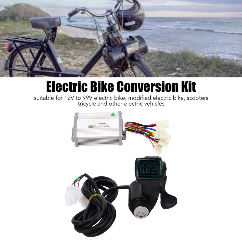 [Australia - AusPower] - Demeras Controller Kit, Stable Speed 36V 800W Brush Motor Controller Easy Installation for Conversion 