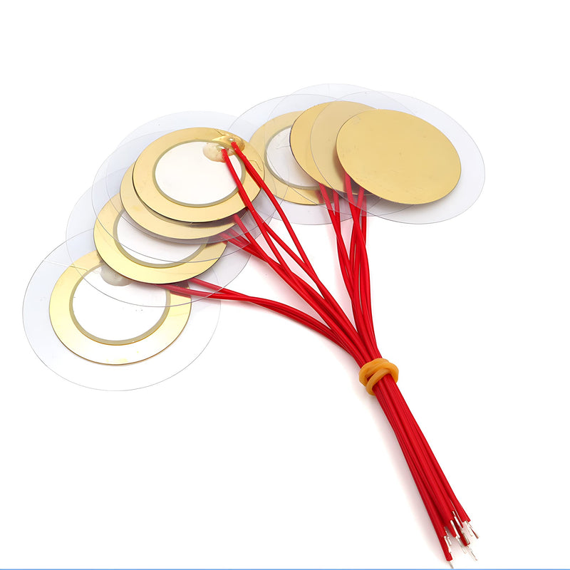 [Australia - AusPower] - 35mm Piezo Transducer with Soldered Wire (Pack of 20) 