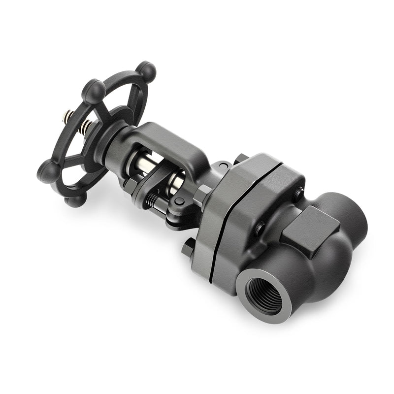 [Australia - AusPower] - TAISHER 1PCS Forging of Carbon Steel Gate Valve, 3/4" NPT Female Rotary Sluice Valve With Wheel Handle, For Water, Oil, Gas 