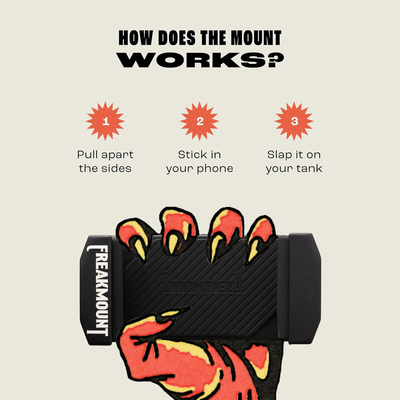 [Australia - AusPower] - FREAKMOUNT 2.0 (Freakmount 2.0) Super Strong Magnetic Motorcycle Smartphone Holder 2nd Generation 