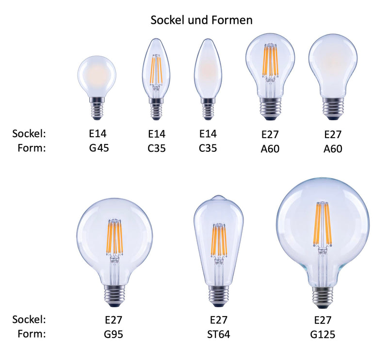 greenandco Filament LED Light Bulb, Clear, Dimmable, E27 G95, 7.2 W, 1521 lm, Replaces 100 W, 3000 K Warm White, 320°, 230 V, Flicker-Free, Energy Efficiency Class A E27 G95 Clear 1 pc. Replaces 100W dimmable Warm white 3000K