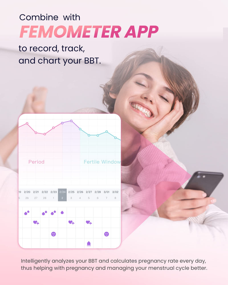 [Australia - AusPower] - Femometer Digital Basbal Thermometer+ LH50HCG20 Test Strip 