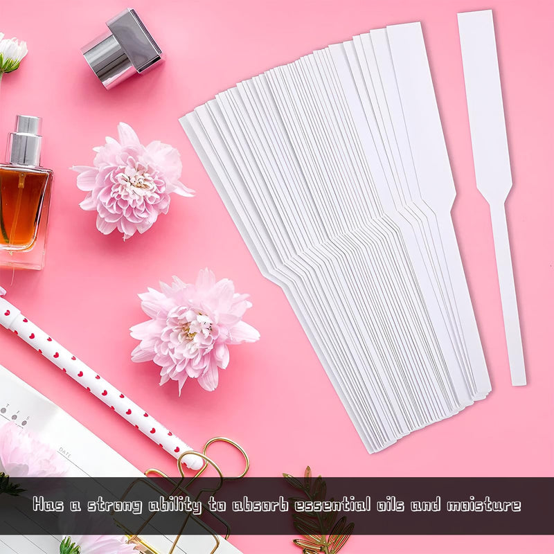 [Australia - AusPower] - Pack of 400 Perfume Test Strips, Disposable Perfume Test Strips, Fragrance Strips, Perfume Test Strips, Perfume for Testing Essential Oils, Perfumes, Aromatherapy (White, 13 cm) 
