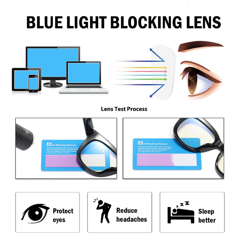 [Australia - AusPower] - Oversized Reading Glasses for Women,3 Pack Blue Light Blocking Computer Spring hinge Readers Black&leopard&grey Leopard 1.5 x 