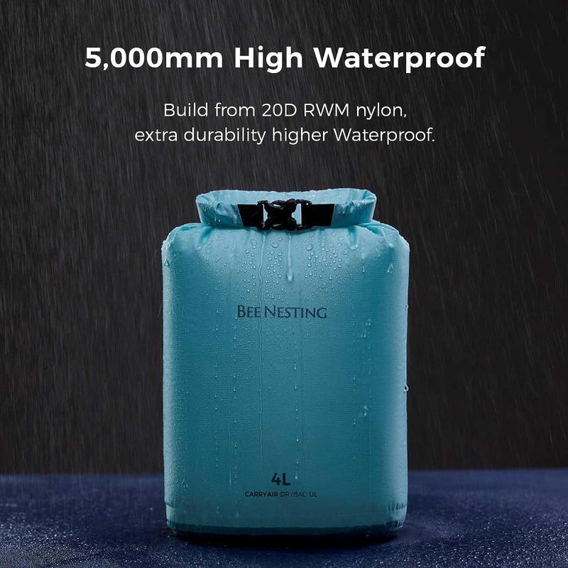 Bee Nesting Waterproof Dry Bag Lightweight Dry Sack Marine Dry Bags Suitable for swimming,kayaking,rafting boating, surfing, outdoor travel, mountaineering,hiking Blue/Green/Grey 2L 4L 8L