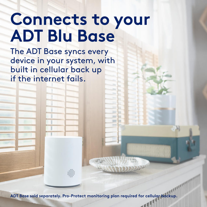 ADT Blu Door/Window Sensor 4-Pack, DIY Smart Home Security, Wireless Door and Window Alarm Sensor with Tamper Alerts, Convenience Mode for Drawers and Cabinets - Compatible with ADT Blu Systems