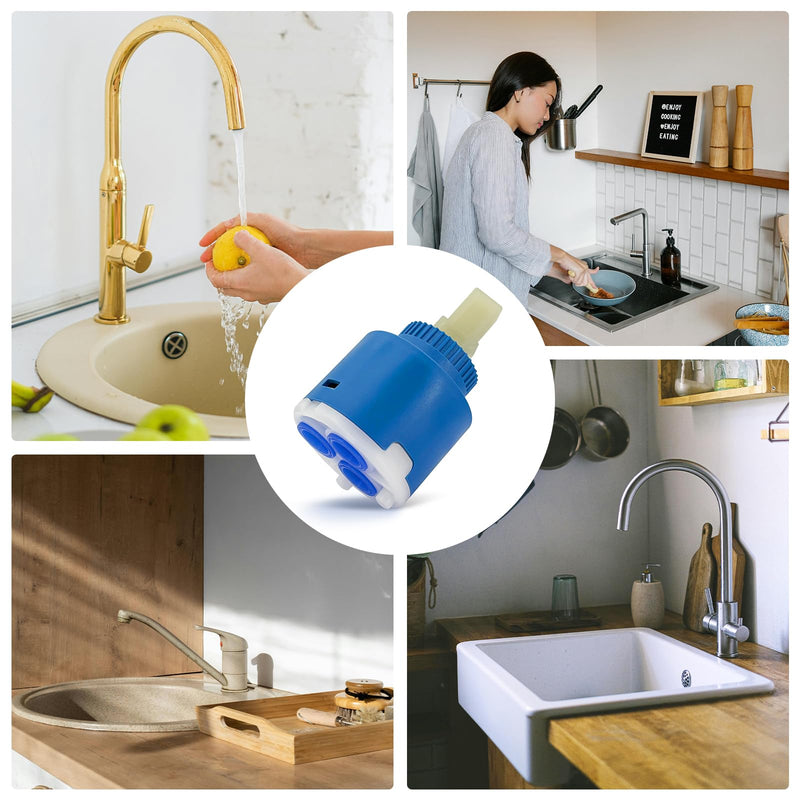 [Australia - AusPower] - Tap Cartridge for Blanco Cartridge - Diameter 35 mm Cartridge Tap for Blanco Sink Accessories, Ceramic Cartridge for Blanco Linus, Replacement Cartridge for Blanco 121894 for Mixer Tap, Shower Fitting 