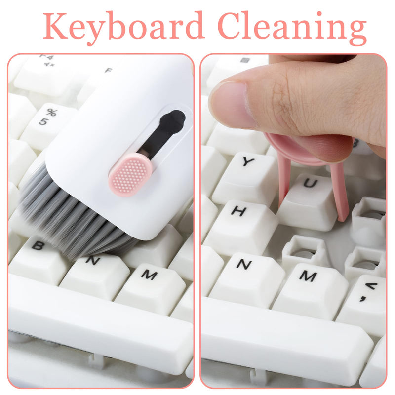 [Australia - AusPower] - walrfid Laptop Keyboard Earbud Screen Cleaner Sprayer Kit for Airpods Pro MacBook iPad iPhone iPod, Electronics Airpod Cleaning Pen Brush Tool for PC TV Phone Computer Screens Cleaners Spray Pink 