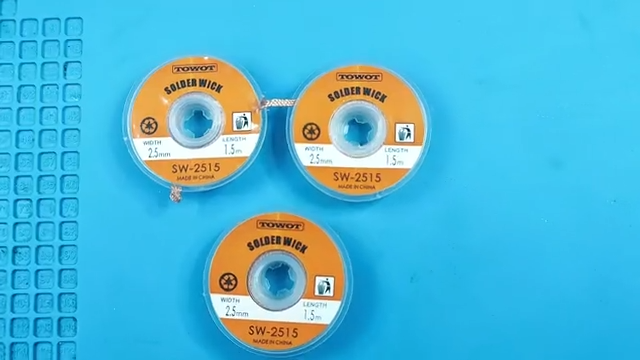 TOWOT Desoldering Wire, Desoldering Wick for Removing Solder and Disassembling Electrical Components, No-Clean Desoldering Braid (2.5 mm 3.0 m) 2.5 mm