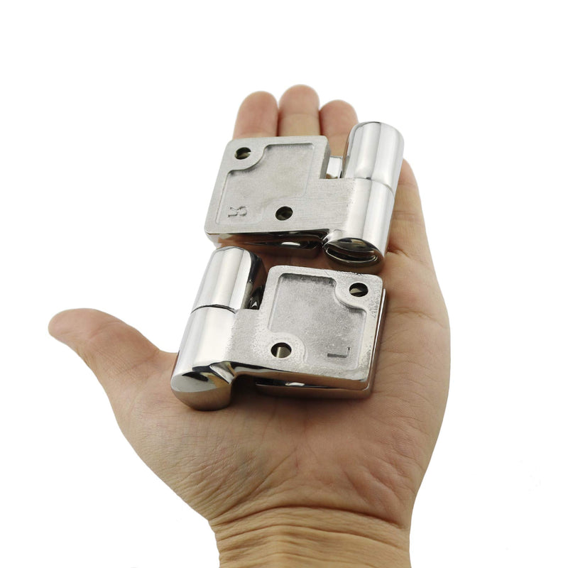 [Australia - AusPower] - NRC&XRC Pair of Stainless Steel 316 Heavy Duty Marine Grade 3.5" x 1.5"Left & Right Lift-Off/Take-Apart Hinge Hinge Cast Hinge W/Screws 