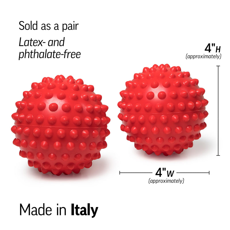 [Australia - AusPower] - OPTP Franklin Method Easy Grip Ball Set (Pair) - Soft, Bumpy Inflatable Massage Balls for Myofascial Release, Sensory Stimulation and Franklin Method Relaxation Exercises 