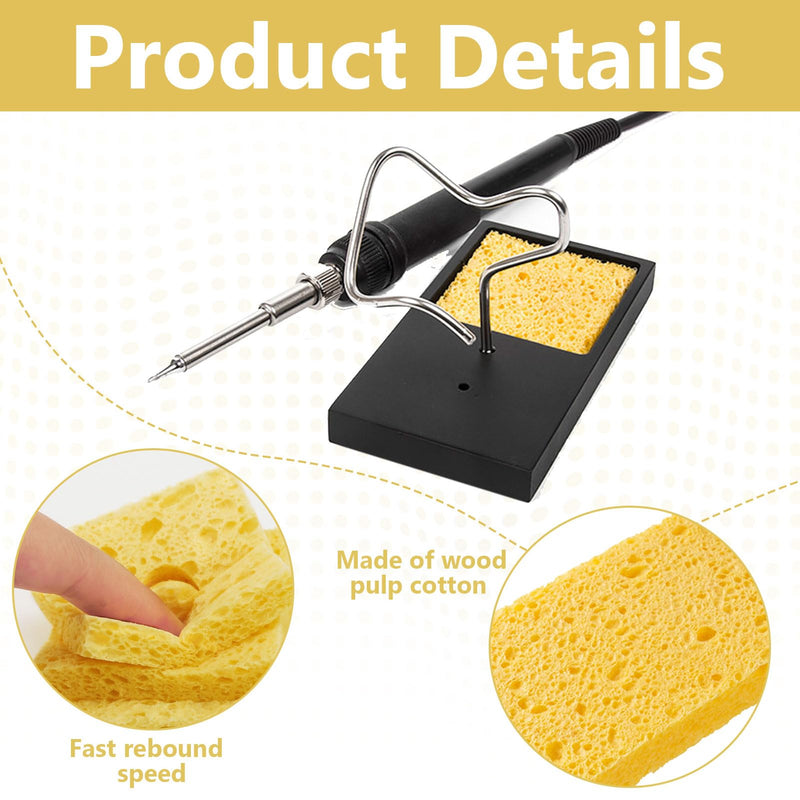 [Australia - AusPower] - Pack of 30 soldering tip cleaning sponge, soldering sponge, soldering tip cleaner, replacement sponge, industrial sponges, soldering iron, soldering iron cleaning sponge, pads soldering sponge for 