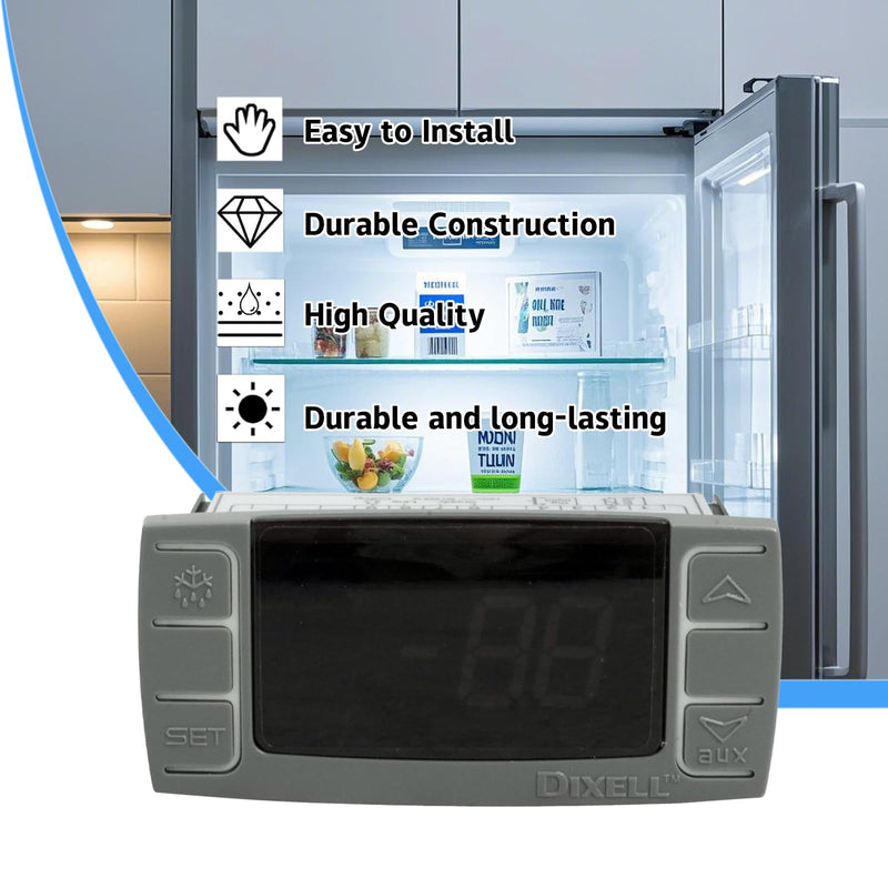 [Australia - AusPower] - XR02CX-4N1F1 Temperature Control with Temperature Sensor Probes 120V/Digital Thermostat Controller Off Cycle Defrost Compatible with Refrigerators-Freezers-Heating Appliances 
