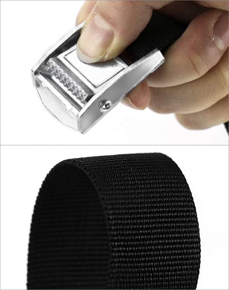 [Australia - AusPower] - QWORK Safety Lashing Kit, 42Pack Battery Box Retaining Strap Kit Large Retaining Strap for Batteries, Coolers and Fuel Tanks, Effectively Prevents Equipment from Slipping 2 Pcs 