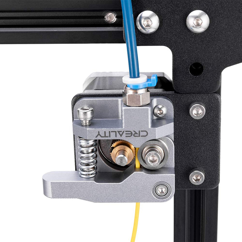 Comgrow Creality All Metal MK-8 Extruder Feeder Drive 3D Printer 4PCS Aluminum Leveling Hand Twist Nut and 1M Capricorn PTFE Bowden Tubing XS Series for Ender 3 / Ender 3 Pro/Ender 5
