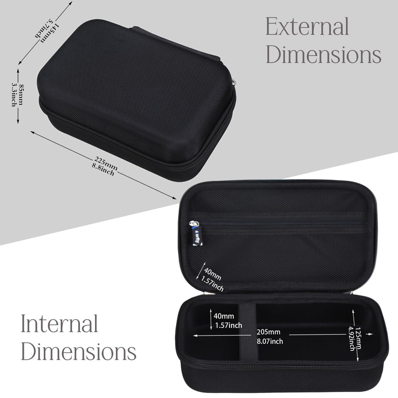 [Australia - AusPower] - Case for Fluke 87-V/ 87V Max/ 77 IV/ 83V/ 88 Industrial Digital Multimeter, Large Capacity Storage Box Suitable for Most Industrial Digital Multimeters (Case Only) (Black) Black 