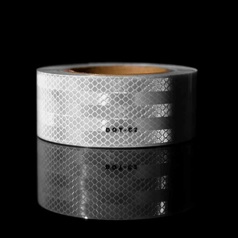 SEVEN SPARTA DOT-C2 Reflective Safety Tape 2 Inch x 200 Feet Silver Conspicuity Tape for Vehicles, Trailers, Boats, Signs (200 FT) 200 FT