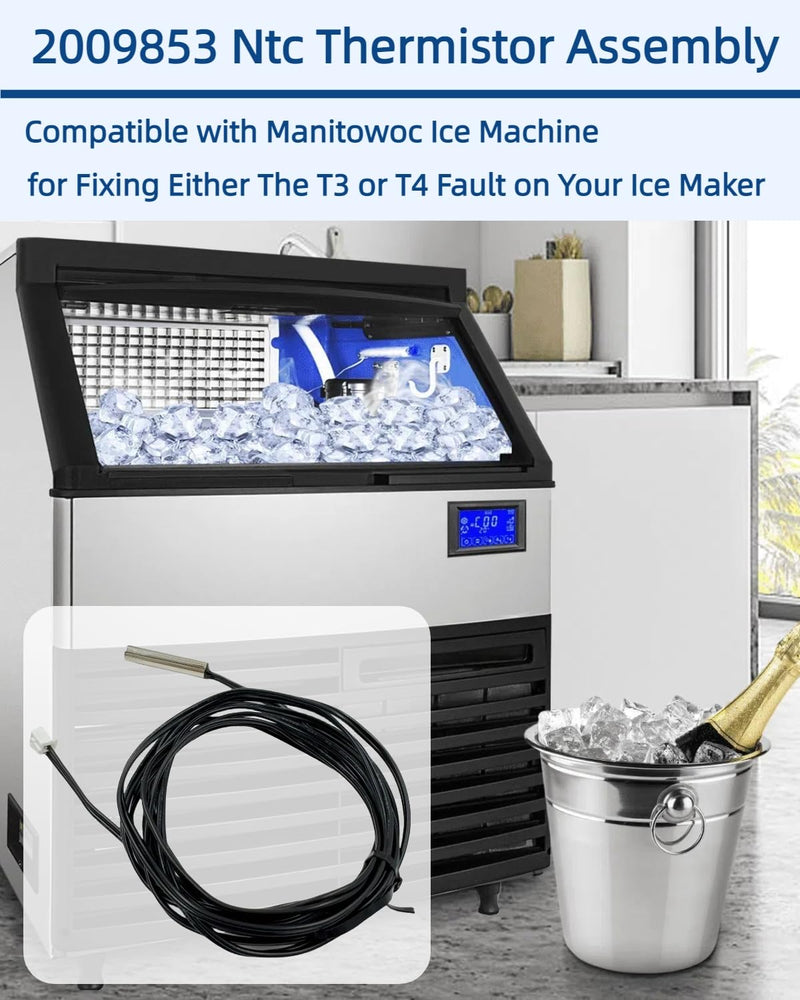 [Australia - AusPower] - 1 Pack 2009853 Ntc Thermistor Assembly for Fixing Either The T3 or T4 Fault on Your Ice Maker Compatible with Manitowoc Ice Machine Temperature Sensor 