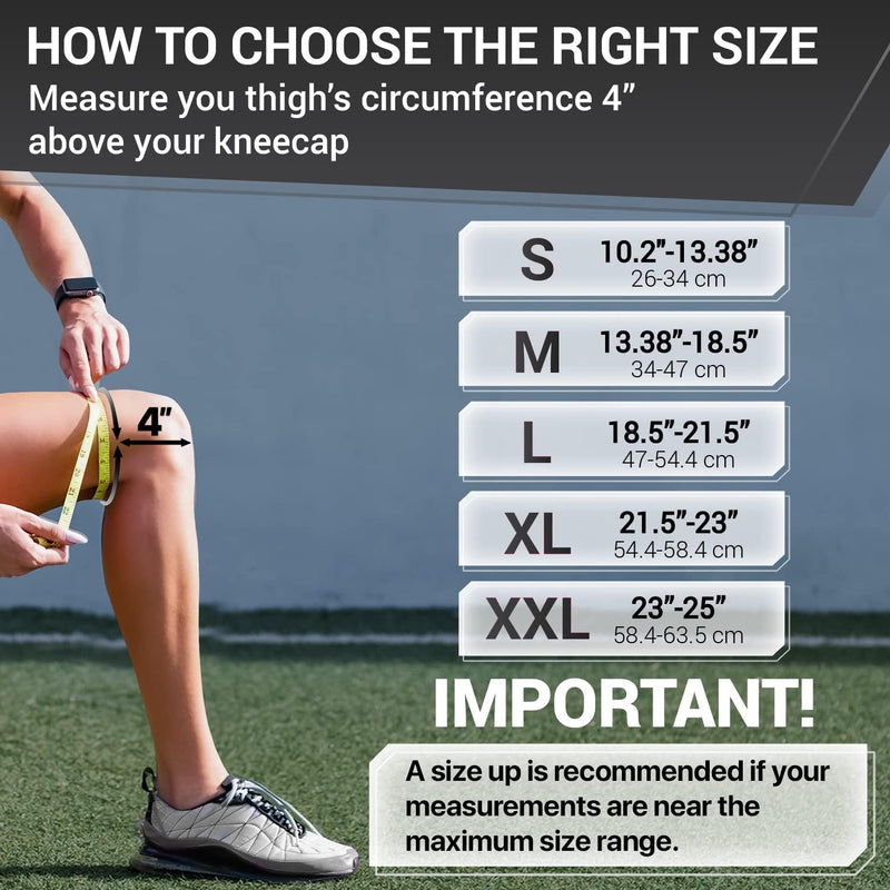 [Australia - AusPower] - DR. BRACE ELITE Knee Brace with Side Stabilizers & Patella Gel Pads for Maximum Knee Pain Support and fast recovery for men and women-Please Check How To Size Video (Mercury, Large) Mercury 