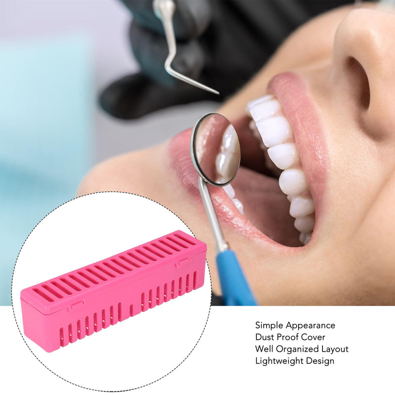 [Australia - AusPower] - Plastic Dental Autoclave Container, Dental Instrument Autoclave Box, Plastic Dental Box, Instrument Cleaning Container (pink) 