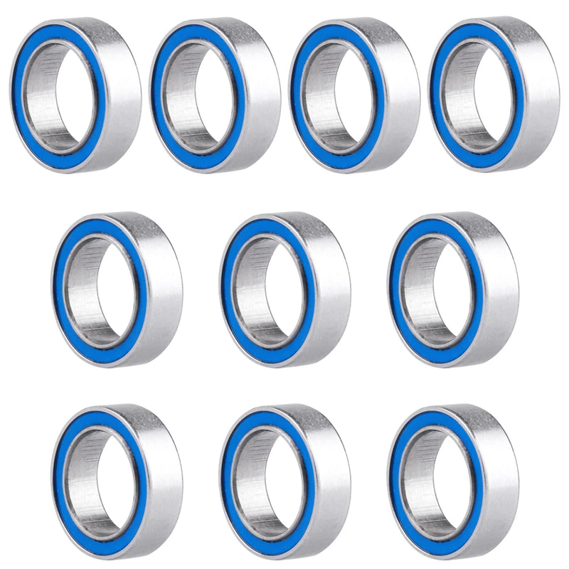 [Australia - AusPower] - RC Ball Bearings 10-Pack Bearing Steel and Double Rubber Sealed Miniature Deep Groove Ball Bearings (8x12x3.5mm) 8x12x3.5mm 