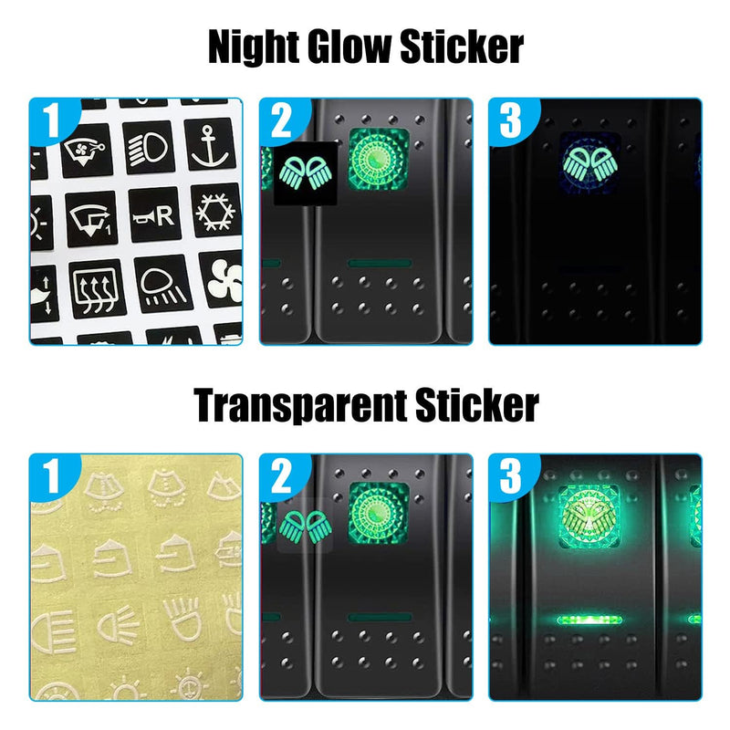 FXC Waterproof Marine Boat Rocker Switch Panel 5 Gang with QC3.0 USB & Type-C Slot Socket + Cigarette Lighter +LED Voltmeter with Overload Protection for Car Rv Vehicles Truck (5 Gang Green LED)