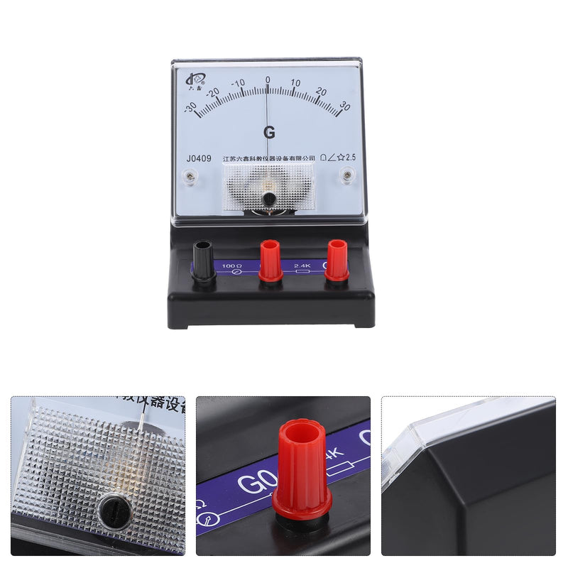 [Australia - AusPower] - Angoily Ammeter Physics Experiment Apparatus Analog Ampere Tester Hand Tools Analog Galvanometer Manual Volt Meter Current Measuring Indicator Microammeter Panel Plastic Ohmmeter 