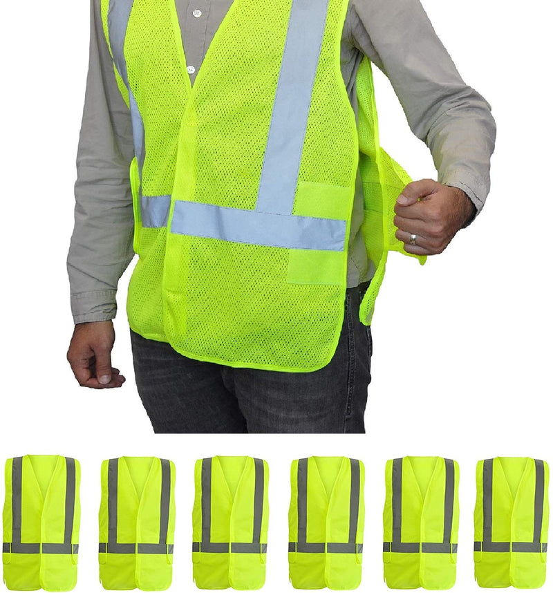 NYOrtho High Reflective Vest - Construction Vest - Universal Fit - ANSI/ISEA Class 2 - Sweat-Free With Reflective Material 32-44 Mesh 6