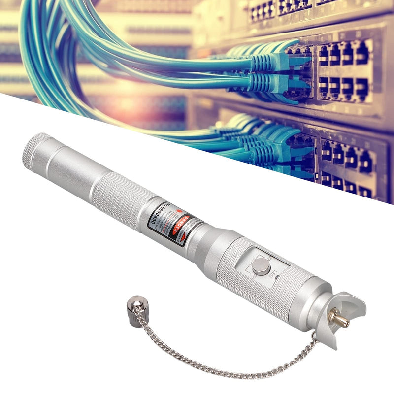 [Australia - AusPower] - VFL650 2S Fiber Visual Fault Locator, 5MW Fiber Optic Cable Tester for 2.5 Mm Universal Connector,Red Light 3 Modes Fiber Optic Power Meter 