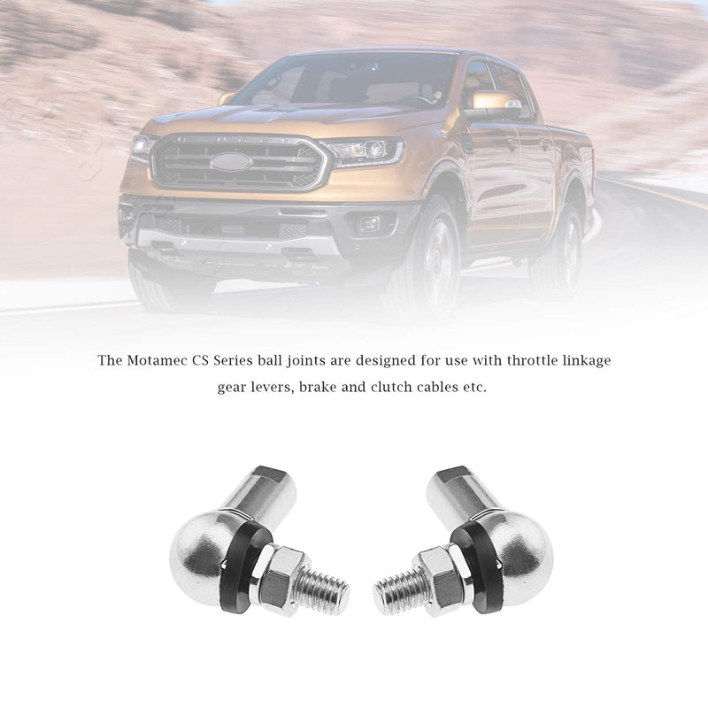 [Australia - AusPower] - 4Pcs Angle Linkage Ball Joint Kit, with Spring Clip Dust Seal CS DIN 71802 Gear Linkage Replacements M6 (LH and RH) 