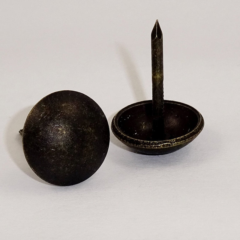 [Australia - AusPower] - Upholstery Tacks, Heavy Duty Furniture Nails 7/16" - 100 Pcs [ Dark Antique Brass Finish] DX0511DAB 