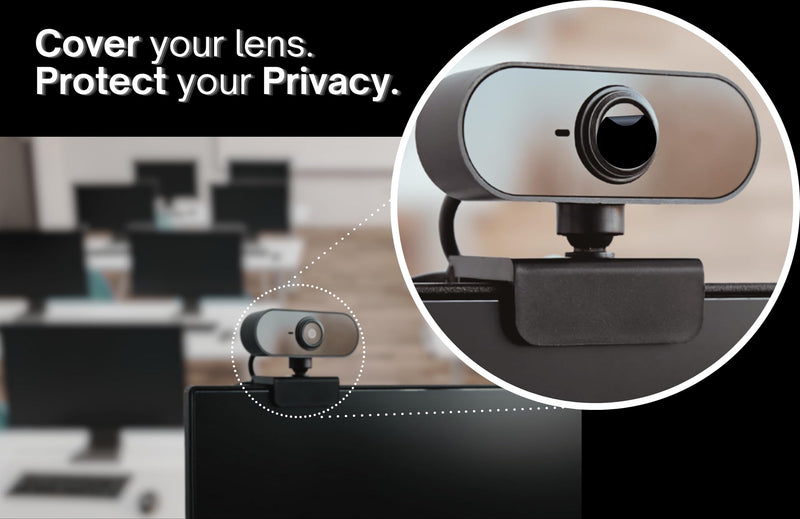 250 Pieces 1/4 Inch Webcam Cover Dots, ChromaLabel Black Privacy Stickers, Laptop Camera Covers for Security and Travel in Dispenser Box 1/4"