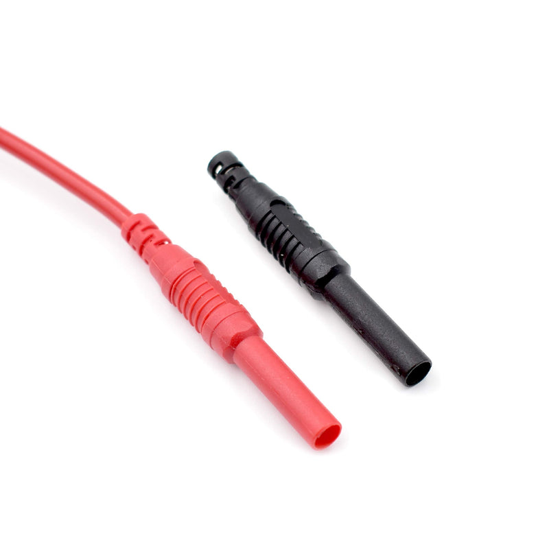 [Australia - AusPower] - 2Pcs Multimeter Test Lead Extension Male to Female Connector 4mm Banana Plug to Jack Heavy Duty 14AWG Silicone Wires Meter Leads Probes 6 Feet 2Pcs-Length of 6 Feet 