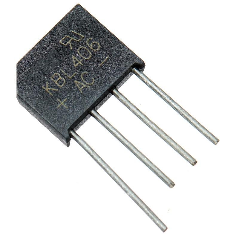 [Australia - AusPower] - 10pcs KBL406 KBL 406 Single Phase 4Amp 600Volt Silicon Bridge Rectifiers 4A 600V,4Pins. 