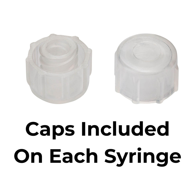[Australia - AusPower] - BASIK Silicone O-Ring Syringes, 20cc Compatible With ENFIT Connections, 8-Pack with Caps, Reusable 