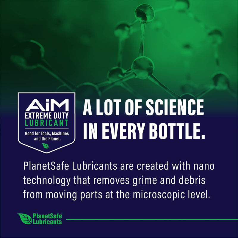 [Australia - AusPower] - PlanetSafe AIM Extreme Duty Lubricant - All-Purpose Industrial Lubricant - The World's Greatest, Safest, Hardest-Working Lubricant - Non-Toxic, Odorless, 1oz - Penetrates, Cleans, Protects AiM | 1oz | All Purpose 