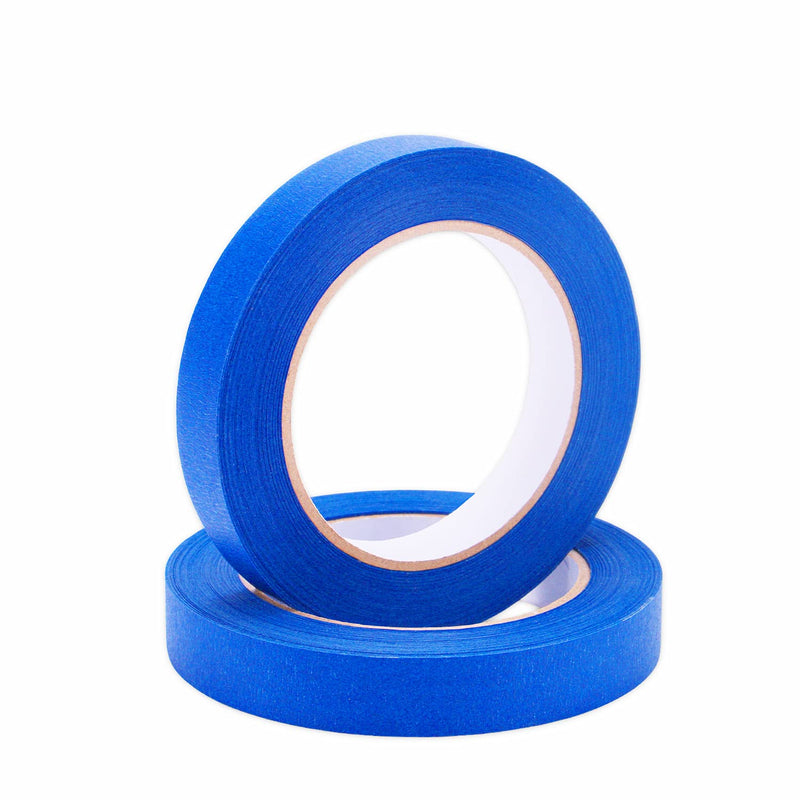 [Australia - AusPower] - Lichamp Blue Painters Tape 3/4 inch, 2 Pack Blue Masking Tape 3/4 inch x 55 Yards x 2 Rolls (110 Total Yards) 