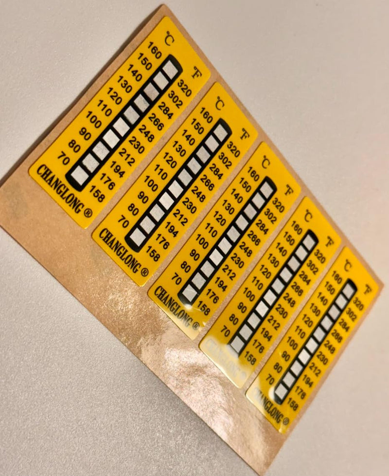 [Australia - AusPower] - High Temperature Measurement Sticker, Temp Dot B/C, 158°F (70°C) to 320°F (160°C) 