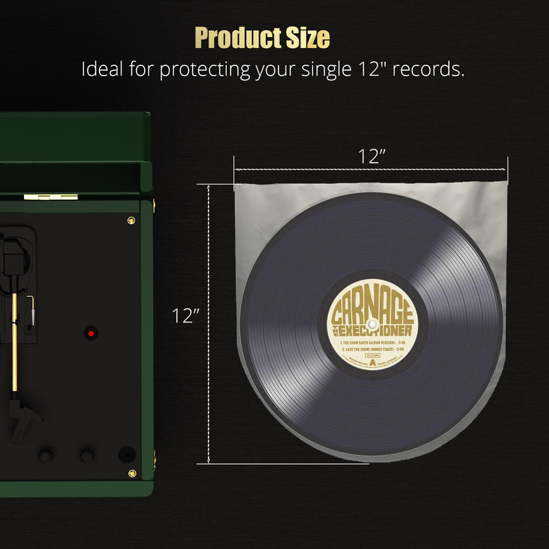 [Australia - AusPower] - 12 Inch Vinyl Record Sleeves Inner, Vinyl Sleeves Vinyl Record Inner Sleeves, Anti Static Round Bottom Vinyl Protective Sleeves - Ensure Your LP Collection Receives the Right Protection 30PCS 30 Pcs 