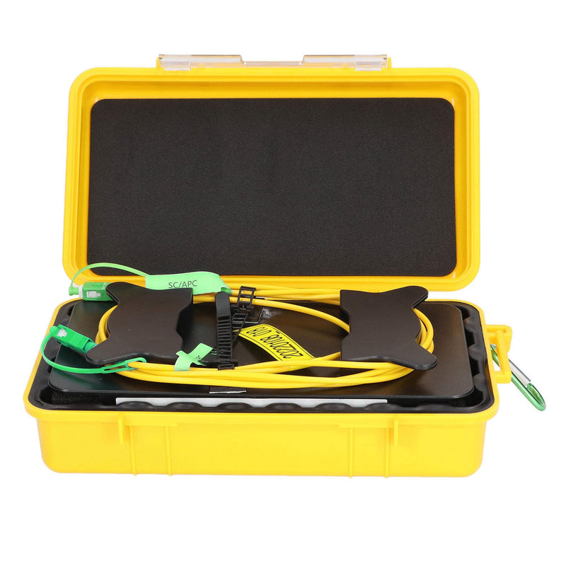 [Australia - AusPower] - Cable Box, 1000meter SCAPC to SCAPC OTDR Cable Box Optical Fiber Test Tool Fiber and Plastic Material Testing Dead Zone, Multimeters 